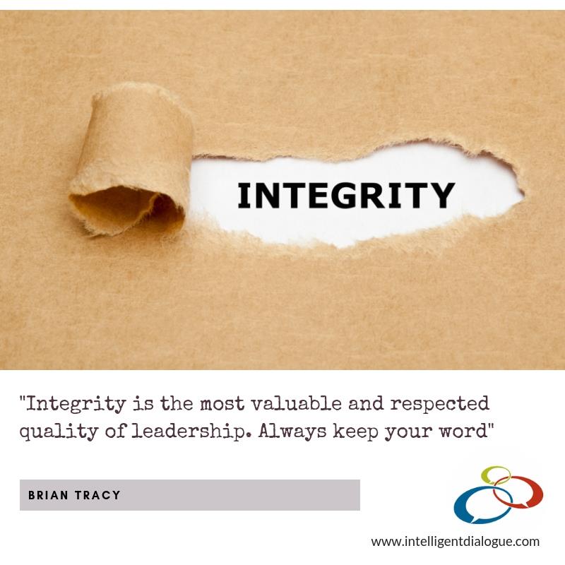 integrity is the most valuable quality of leadership