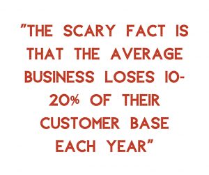 10-20% lose customers
