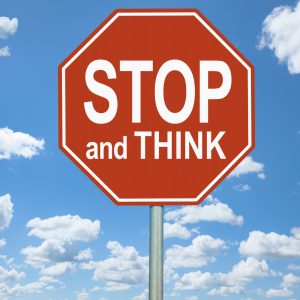 stop and think